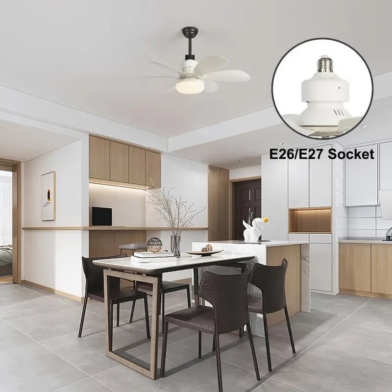 LysBreeze™ | Elegant lys og kølende luft i én smart loftlampe.