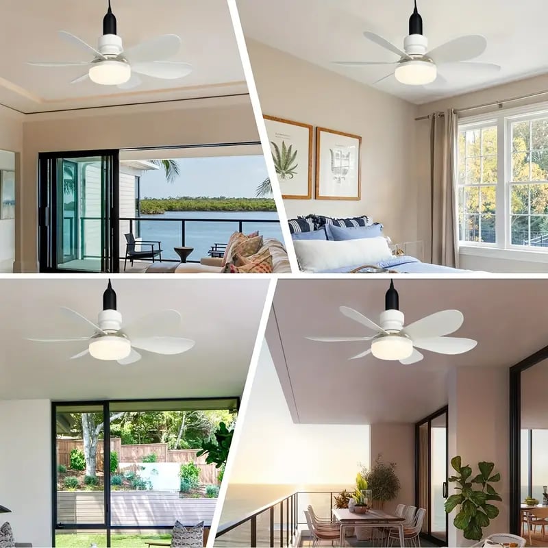 LysBreeze™ | Elegant lys og kølende luft i én smart loftlampe.