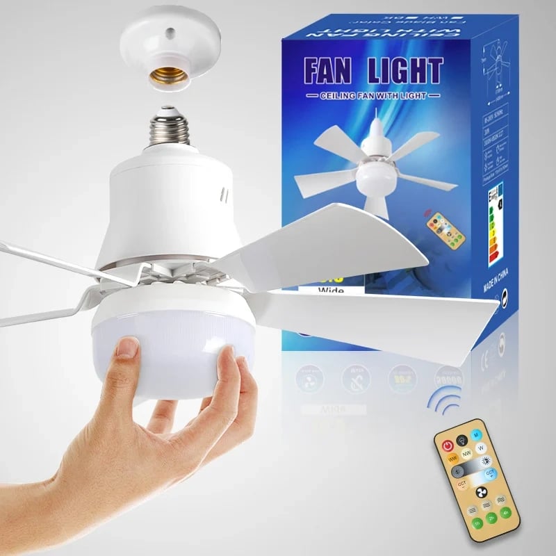 LysBreeze™ | Elegant lys og kølende luft i én smart loftlampe.