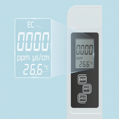 💧3-i-1 TDS Vandkvalitetstester🌊Måler pH, Klor og Hårdhed med LCD-display til Pool og Akvarium📱