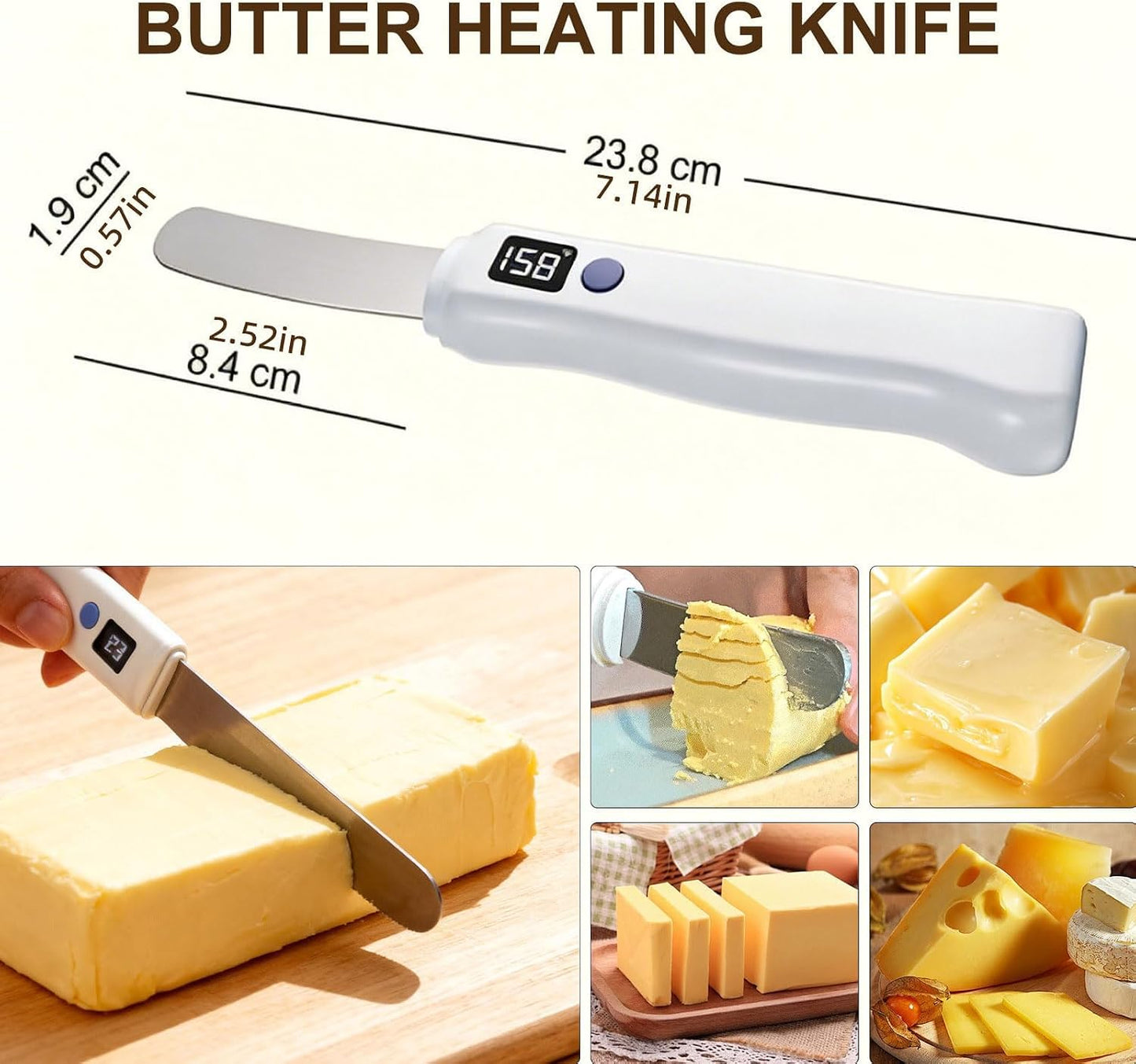 SmørGlide™ – Elektrisk Smørkniv med Hurtig Opvarmning