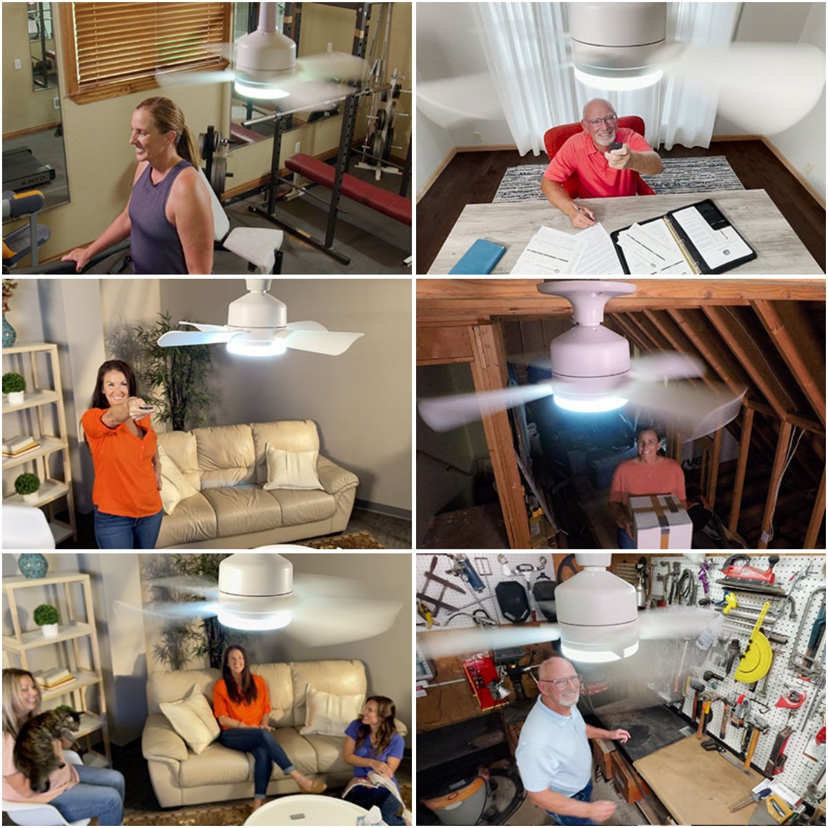 LysBreeze™ | Elegant lys og kølende luft i én smart loftlampe.