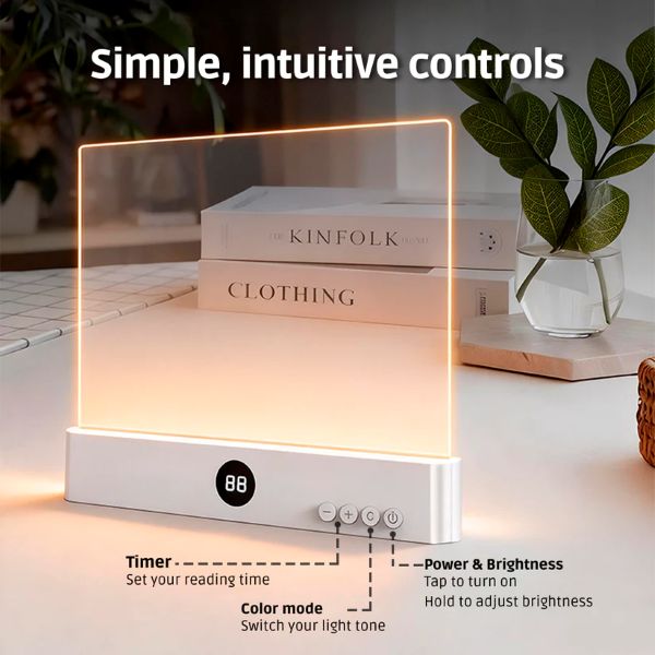 BOOKLED™ | Trådløs LED Læselampe med Timer