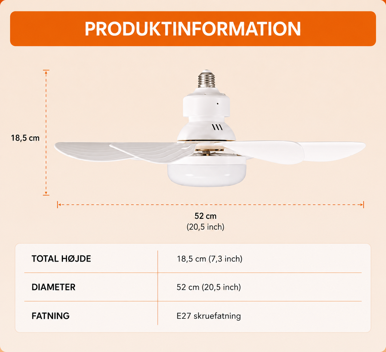 LysBreeze™ | Elegant lys og kølende luft i én smart loftlampe.