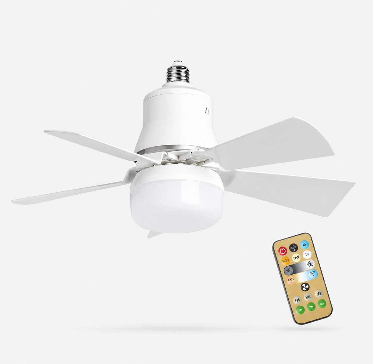 LysBreeze™ | Elegant lys og kølende luft i én smart loftlampe.
