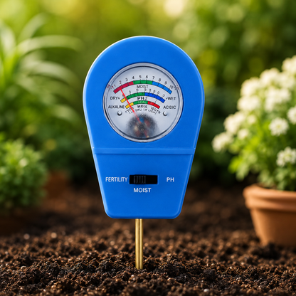 🌱 50% RABAT! 3-i-1 Jordmåler – Mål pH, Fugtighed & Lys på Sekunder | Ingen Batterier Nødvendige 🌿