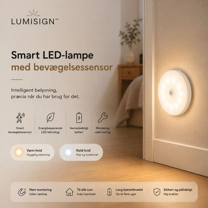 LUMISIGN™ Smart LED-lampe med bevægelsessensor | 2+2 GRATIS