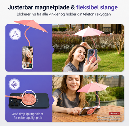 ☀️ SunnySnap™ – Justerbar Anti-Glare Skærmparasol