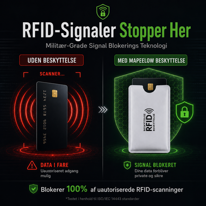 SlimShield™ RFID Kortholder Beskytter dine kort mod trådløst tyveri.