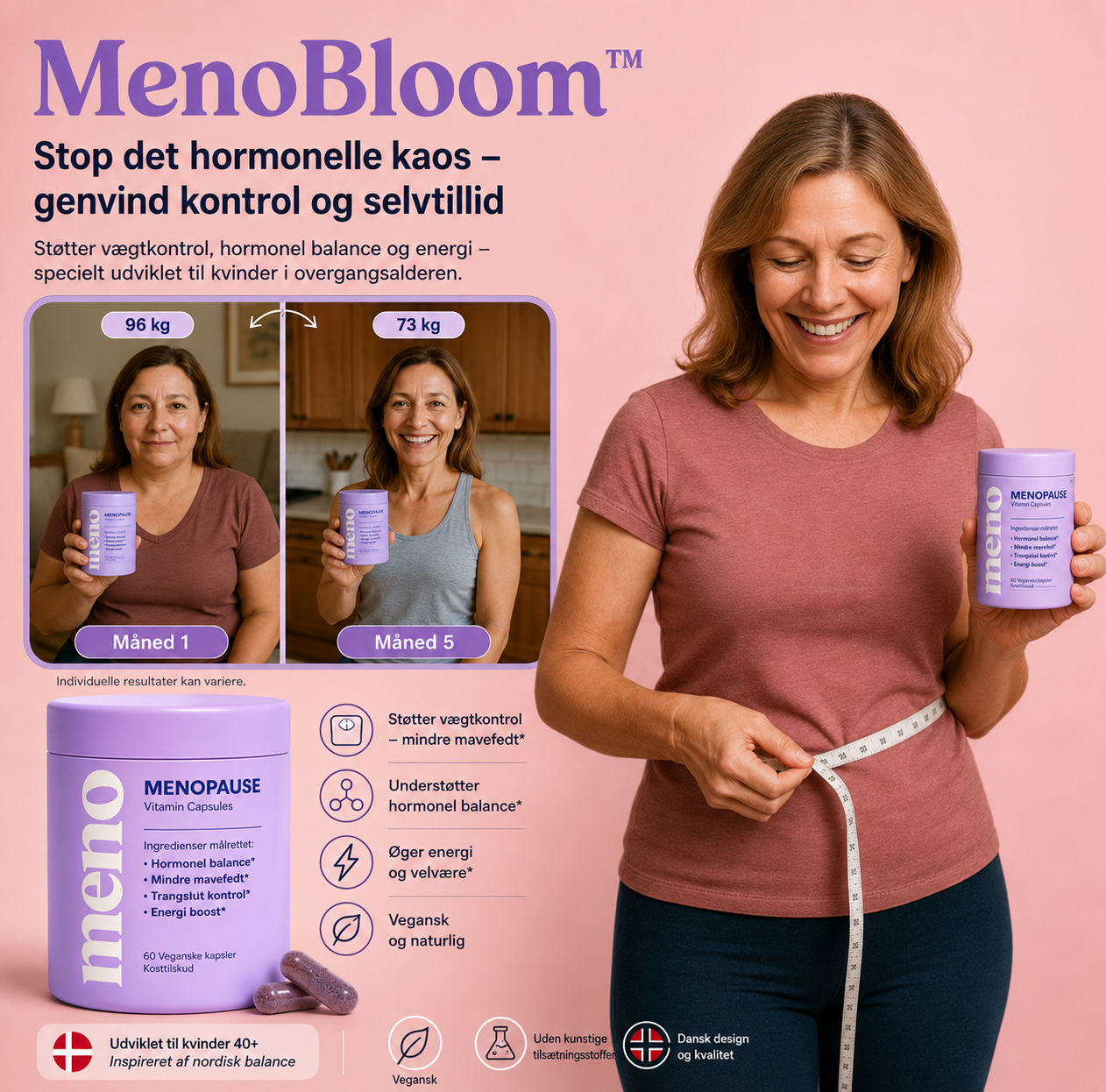 MenoBloom™ | Stop det hormonelle kaos – genfind kontrol og selvtillid