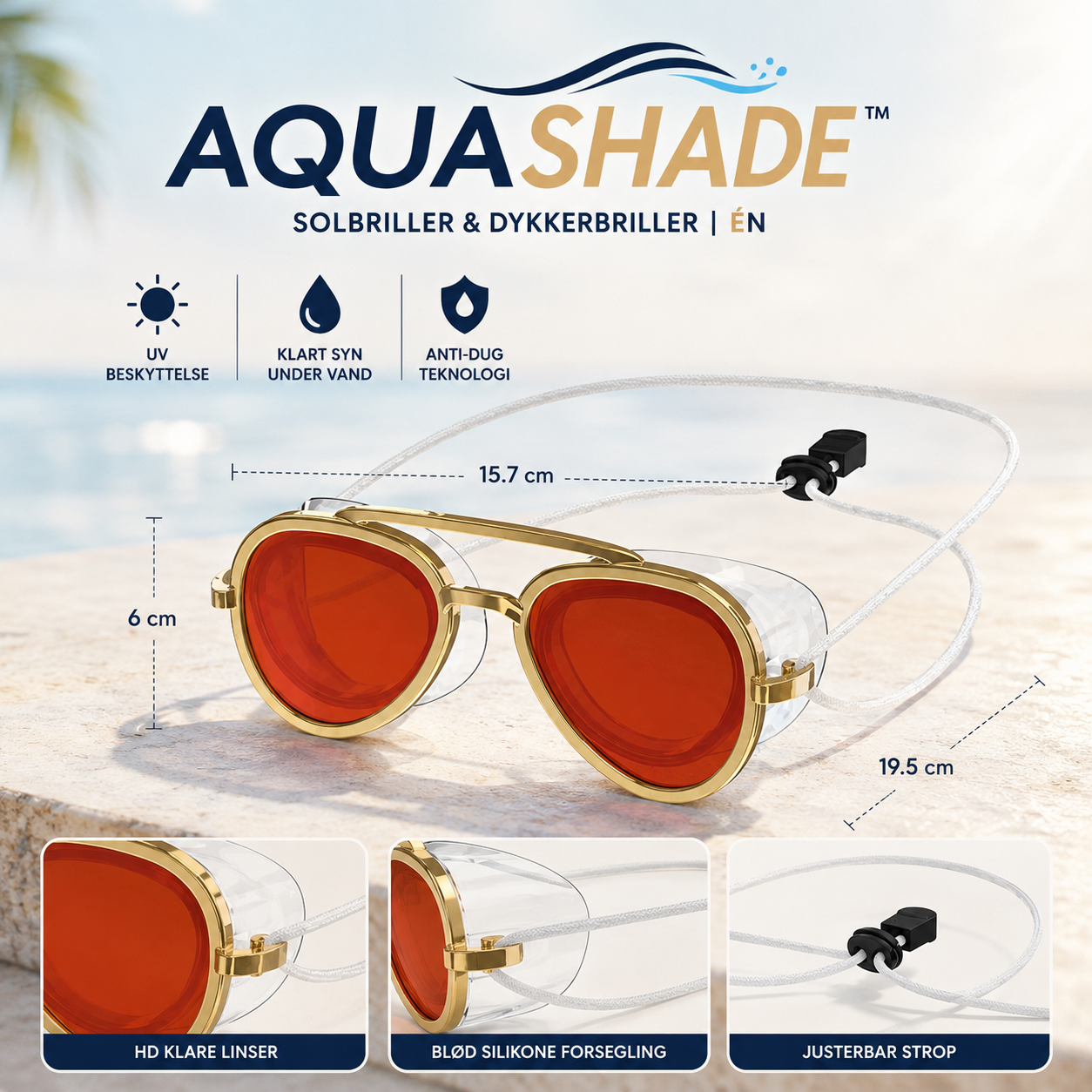 AquaShade™ – Solbriller &amp; Svømmebriller i Én 😎