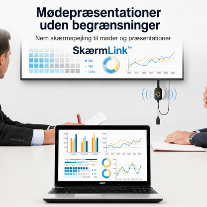 SkærmLink™ Trådløs Skærmspejling – Større billede, direkte på dit TV