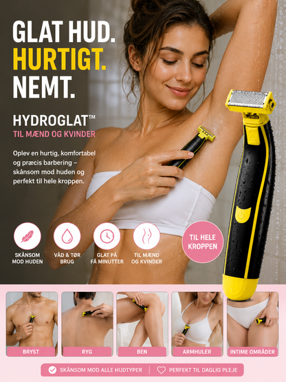 HYDROGLAT™ | Glat Kropsbarbering uden Irritation