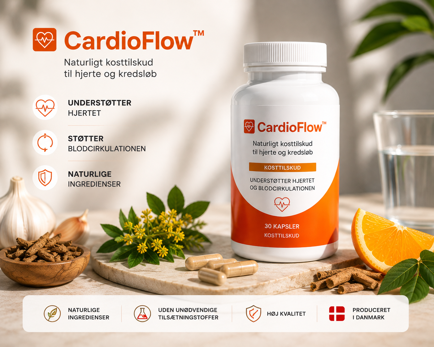 CardioFlow™ | Naturligt kosttilskud til hjerte og kredsløb