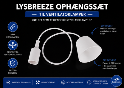 LysBreeze™ | Elegant lys og kølende luft i én smart loftlampe.