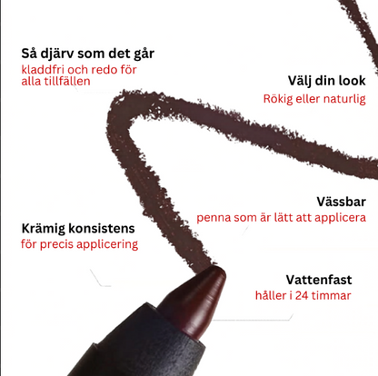 Nyra™ | Stop med at rette din eyeliner. Påfør én gang. Perfekt hele dagen. Uden undtagelser.