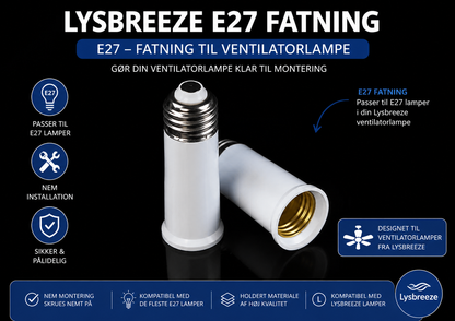 LysBreeze™ | Elegant lys og kølende luft i én smart loftlampe.