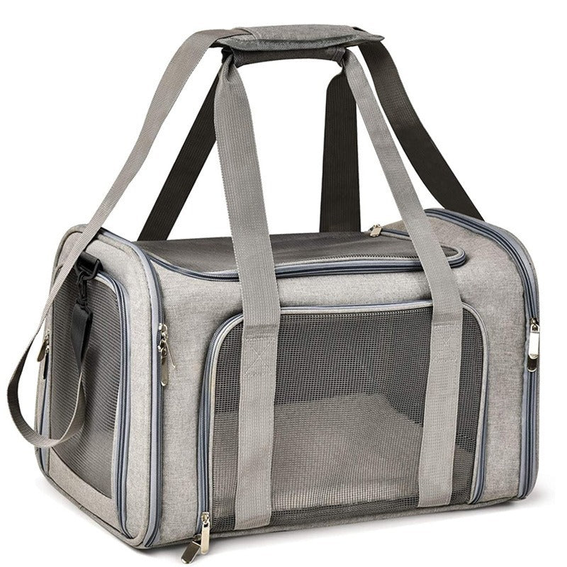 🐾 PawVoyage™ Transporttaske til Katte & Små Hunde