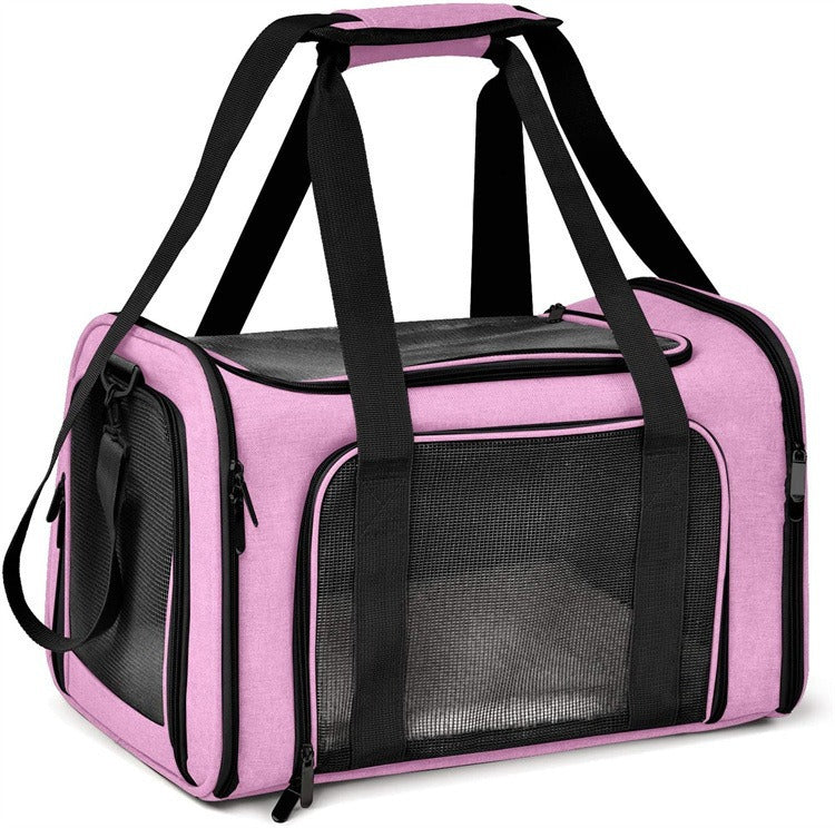 🐾 PawVoyage™ Transporttaske til Katte & Små Hunde