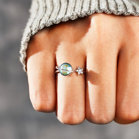 StellaRing™ | Drejende Måne-Stjerne-Ring