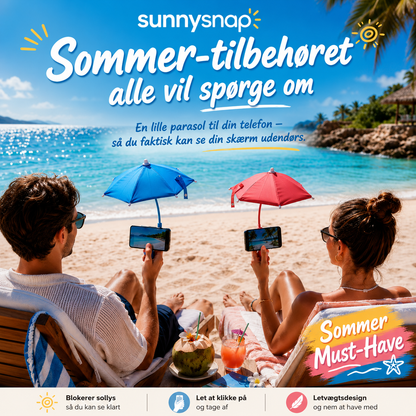 ☀️ SunnySnap™ – Justerbar Anti-Glare Skærmparasol