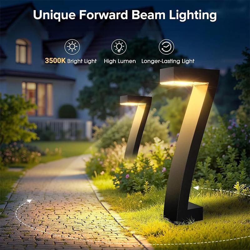 SolarLuxe™ 7-Form Solarlamper (4 Pak) – Op til 12 Timers Lys & IP65 Vandtæt 🌙