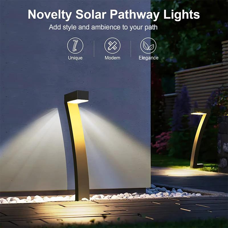 SolarLuxe™ 7-Form Solarlamper (4 Pak) – Op til 12 Timers Lys & IP65 Vandtæt 🌙