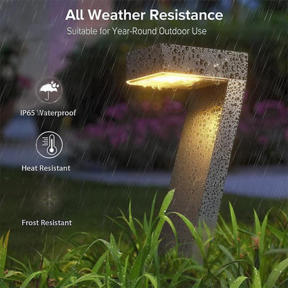 SolarLuxe™ 7-Form Solarlamper (4 Pak) – Op til 12 Timers Lys & IP65 Vandtæt 🌙