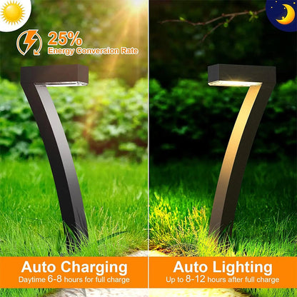 SolarLuxe™ 7-Form Solarlamper (4 Pak) – Op til 12 Timers Lys & IP65 Vandtæt 🌙