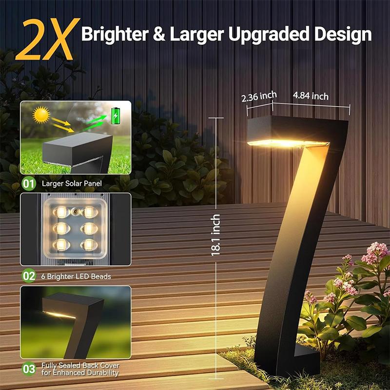 SolarLuxe™ 7-Form Solarlamper (4 Pak) – Op til 12 Timers Lys & IP65 Vandtæt 🌙