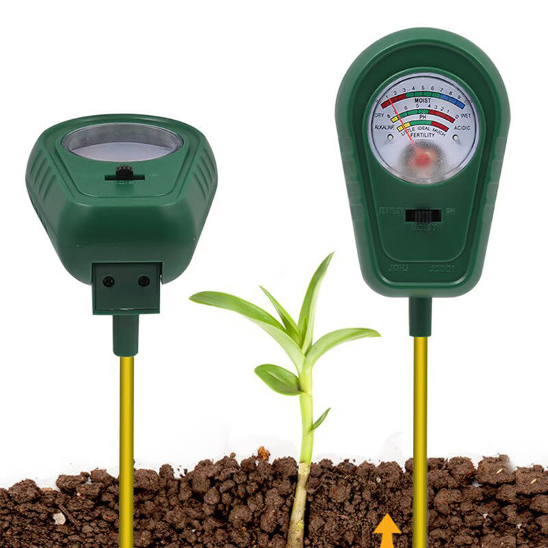 🌱 50% RABAT! 3-i-1 Jordmåler – Mål pH, Fugtighed & Lys på Sekunder | Ingen Batterier Nødvendige 🌿