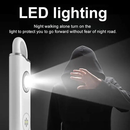 SafeNova™ | Personlig Sikkerhedsalarm med 130 dB Sirene & LED-Lommelygte